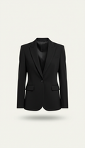 Blazer noir onyx structuré