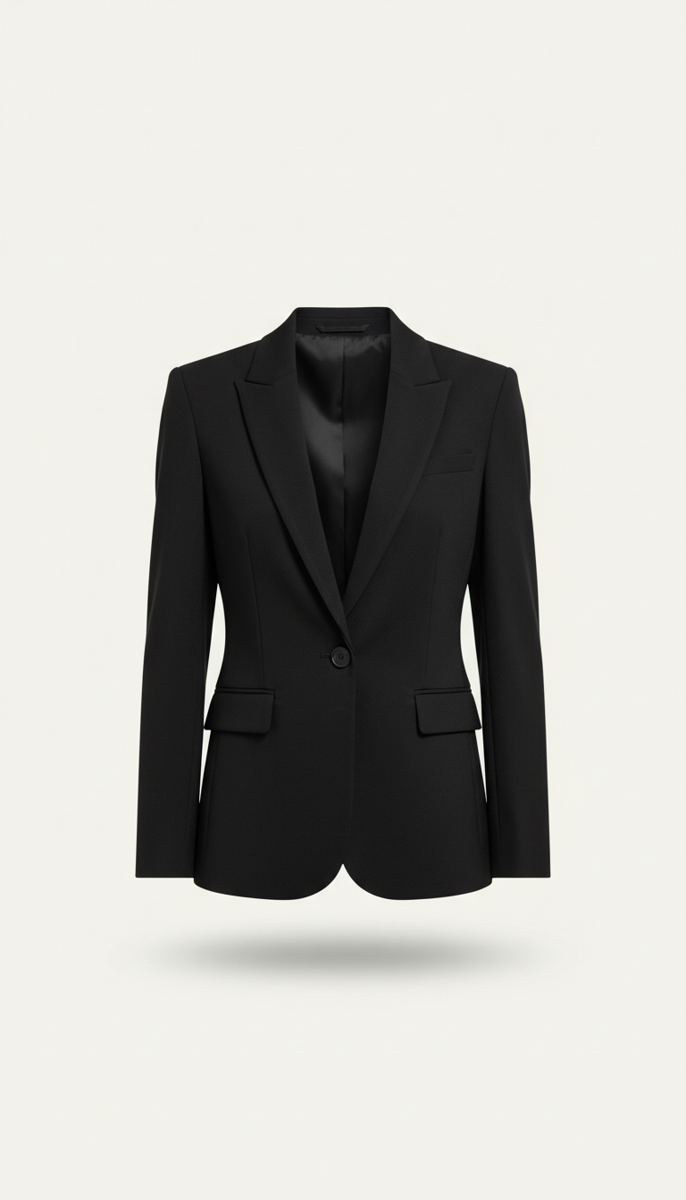 Blazer noir onyx structuré